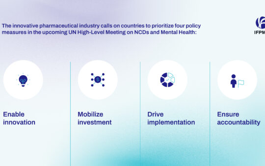 Global pharmaceutical trade body calls on countries to enable innovation, mobilize investment, drive implementation, and ensure accountability ahead of the UN High-Level Meeting on NCDs and Mental Health this September.